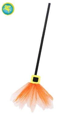 SCOPA STREGA ARANCIO CON FIBBIA